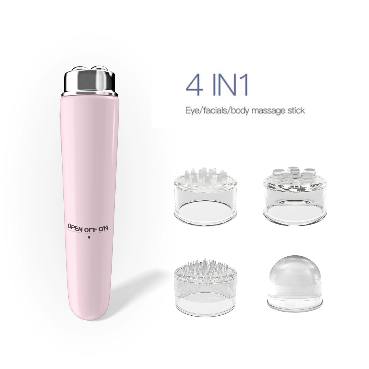 Handheld cosmetic massager (Neolithic), compact portable, 12.5×3×8 cm, lightweight