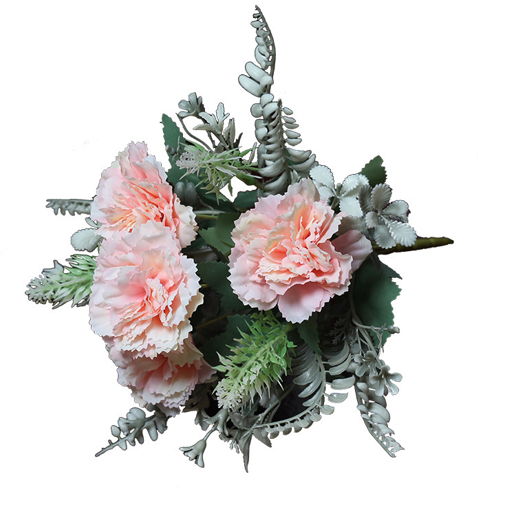 Ramos de Claveles, Lirios, Flores de Seda, Plantas de Boda, Plantas Acuáticas, Decoración del Hogar, Decoración de Mesa, Artículos para el Hogar