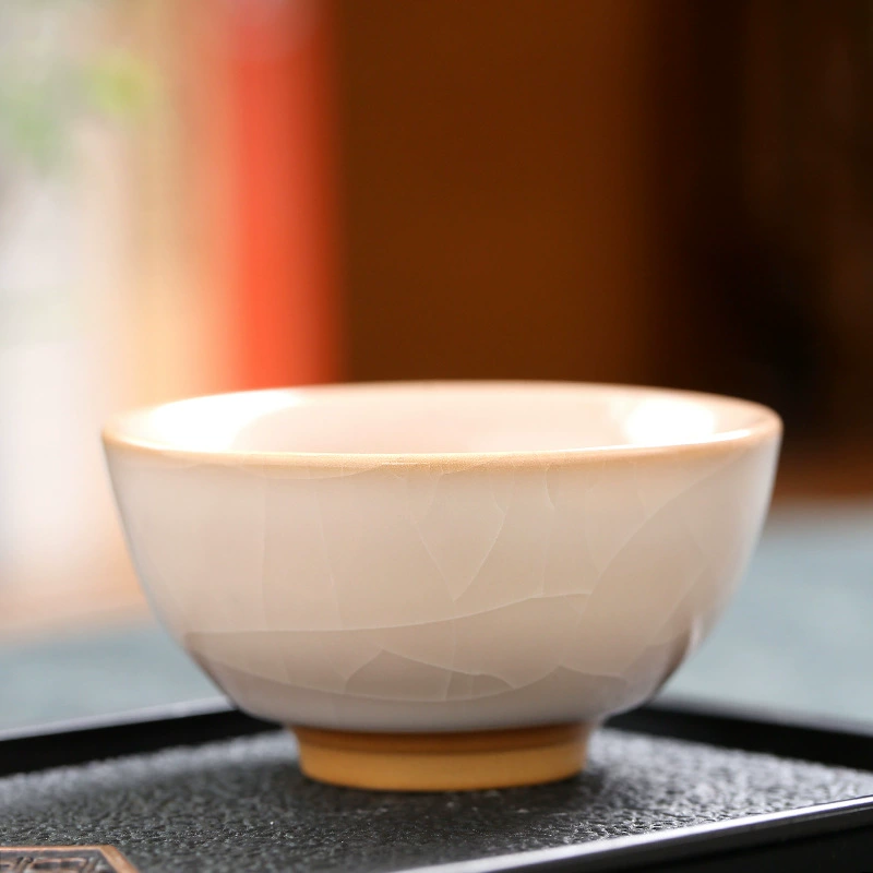 Открыть одну чашку Ру к porcelain чайная чашка домашняя мастер чашка набор бамбук чашка кунг-фу чай одиночная чашка чаебалка чашка