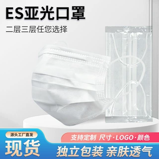 工厂直销ES亚光口罩防静电防尘净化口罩无尘车间口罩二层三层ES