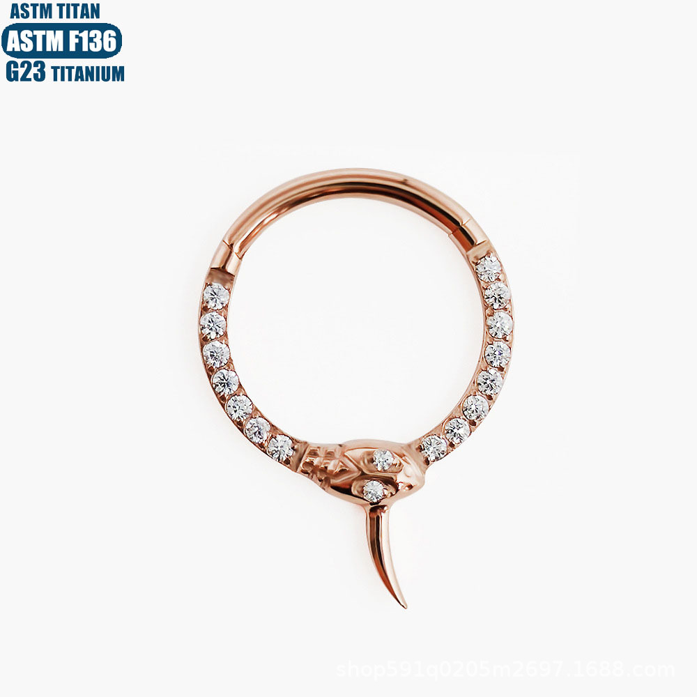 Pointed titanium steel lip stud product view
