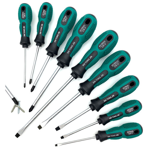 Cross screwdriver set multifunctional combination metal tools with magnetic screwdriver cross slotted screwdriver set