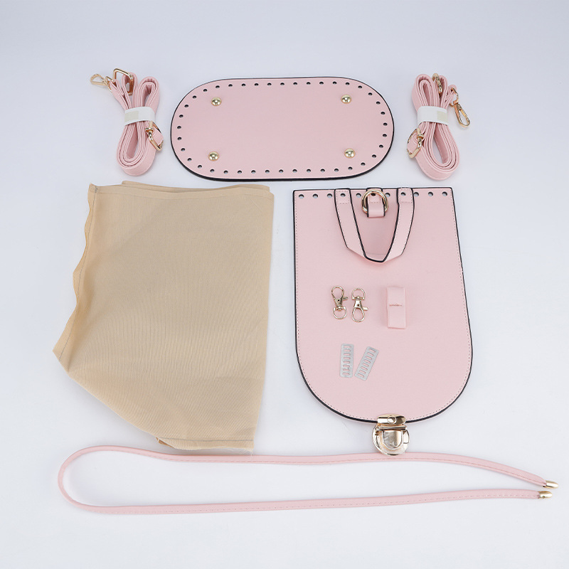 Set de 5 Piezas para Bolsos Tejidos: Accesorios de Metal para Bolsos de PU, Hechos a Mano, Entrega Inmediata