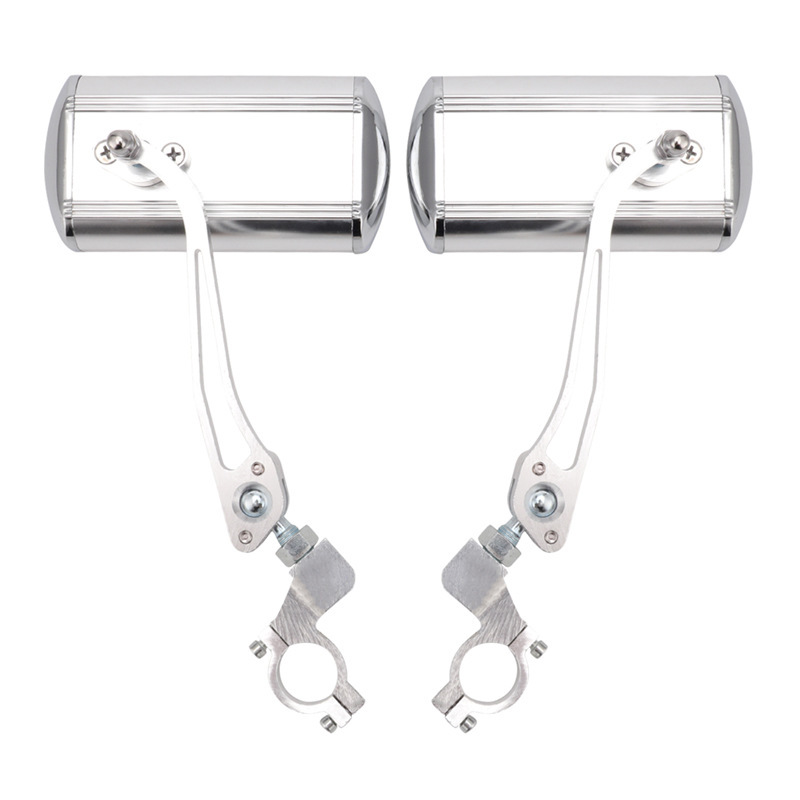 360 grados espejo retrovisor de bicicleta espejo retrovisor de seguridad del coche eléctrico espejo retrovisor cuadrado reflectante de aleación de aluminio