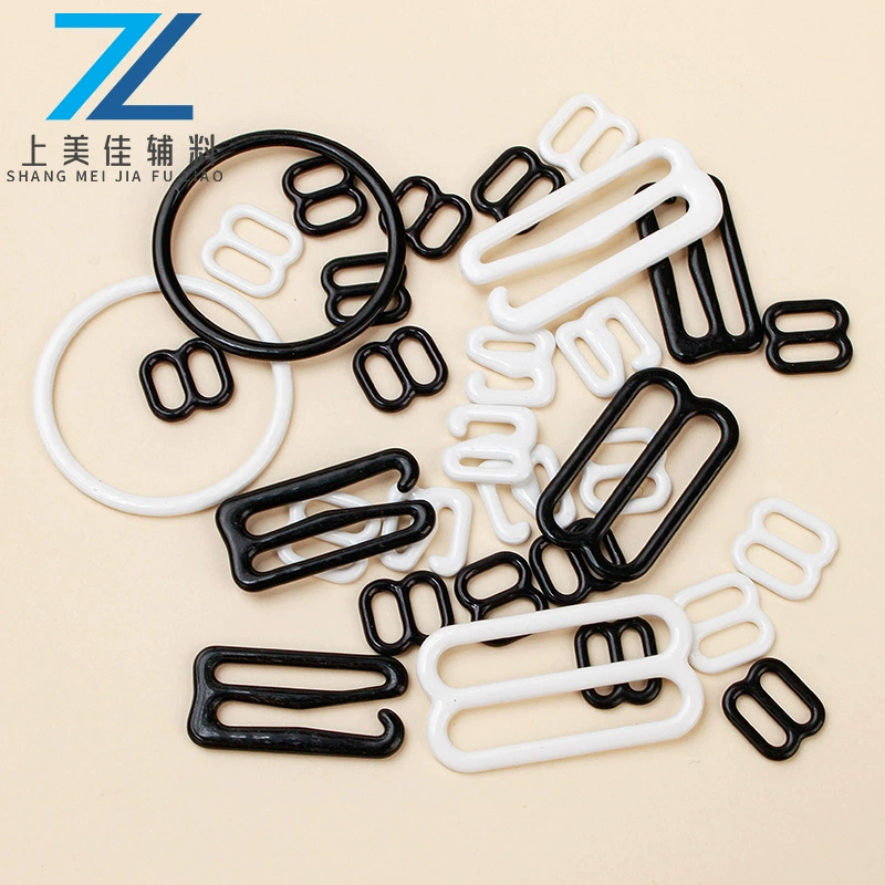 【Shangmeijia】Регулируемая металлическая застежка для бюстгальтера с резиновым покрытием, нейлоновый бюстгальтер 089, аксессуары, прямые поставки с завода