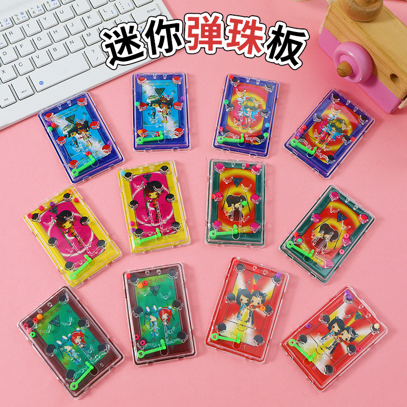 Nuevos niños mini dibujos animados personajes tablero de martillo juguetes creativos puntuación máquina de juegos de mano creativa juguetes