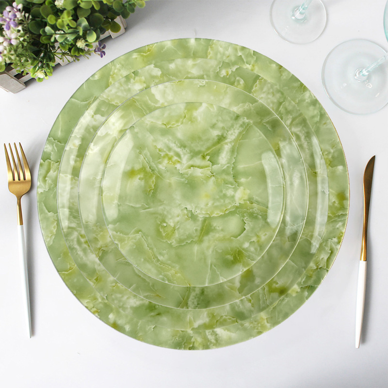 26-Year-Old Shanxi Shuozhou Nordic Minimalist Colorful Marble Gift Bone China Dinner Plate Set Handmade Plates 26-Year-Old Shanxi Shuozhou Nordic Minimalist Colorful Marble Gift Bone China Dinner Plate Set Handmade Plates