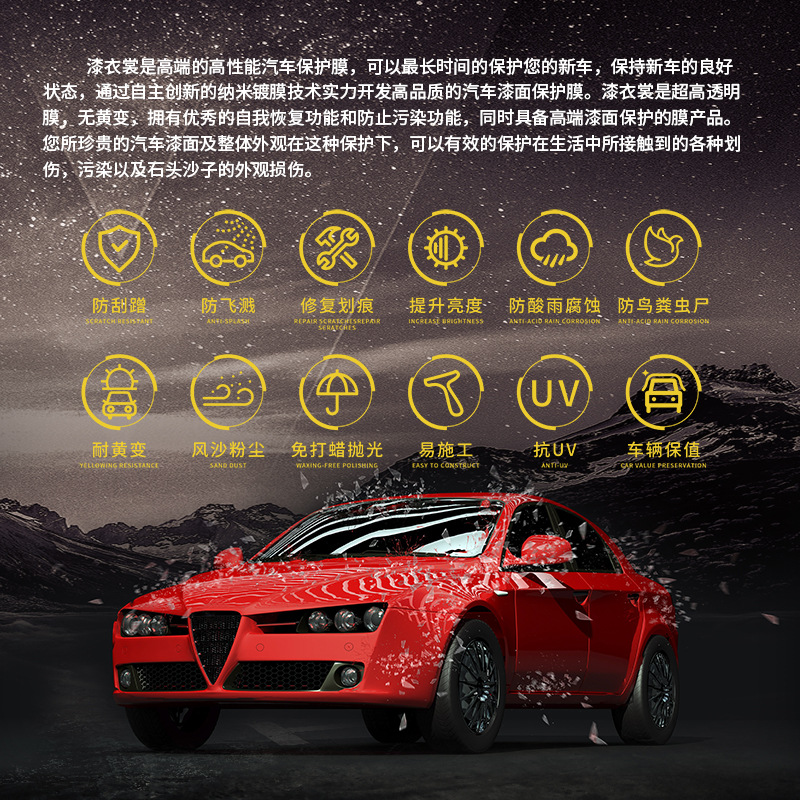 Invisible car clothing TPU paint protective film full car film tpu car film ppf transparent car clothing factory wholesale whole roll