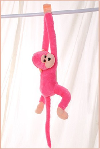 Mono de brazo largo mono juguete de peluche colorido cortina mono de brazo largo adornos de regalo decoración muñeca mono llamará al por mayor mono colgante