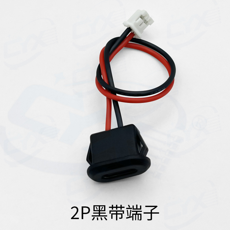 Tipo impermeable C - 2P inyección de pegamento tipo de presión directa base modificada puerto de carga elíptico de automóvil eléctrico