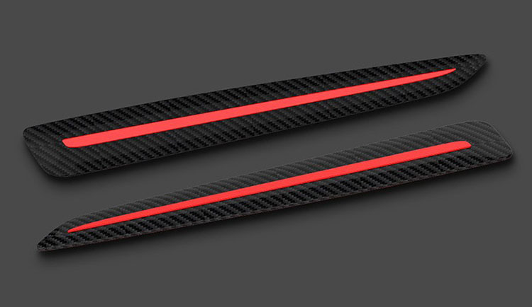 Factory Direct Sales Car Carbon Fiber Pattern Anti-Collision Strip Bumper Anti-Scratch Strip Sticker Car Body Door Edge Anti-Scratch Protection Soft Rubber Strip