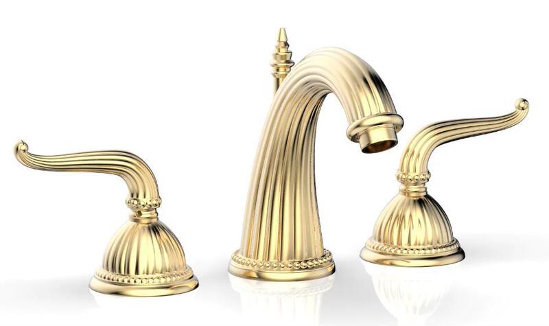 American classical Faucet double handle basin Faucet Brass Widespread Faucet