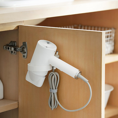 Hair dryer rack punch-free bathroom toilet storage rack storage rack wall-mounted hair dryer rack Japanese style hair dryer rack