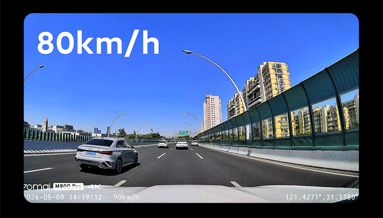 70Mai M800Pro Dash Cam 4K Ultra-Clear Night Vision Front and Rear Dual Recording Parking Monitoring 70Mai Dual Camera