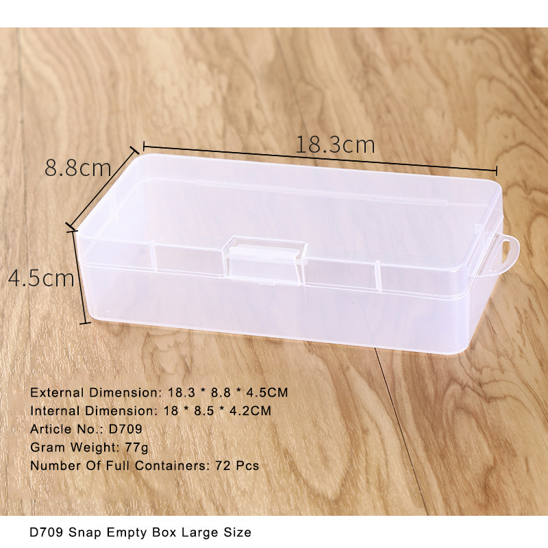 PP長方形カプセル型空箱 サンプル展示箱 ジュエリー・ラインストーン・小物・アクセサリー用プラスチックボックス 工具箱|undefined