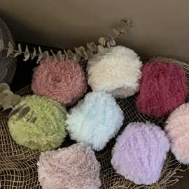 F亲肤柔软仿貂绒皮草线珊瑚绒裘皮绒手工围巾包包帽子DIY材料配线