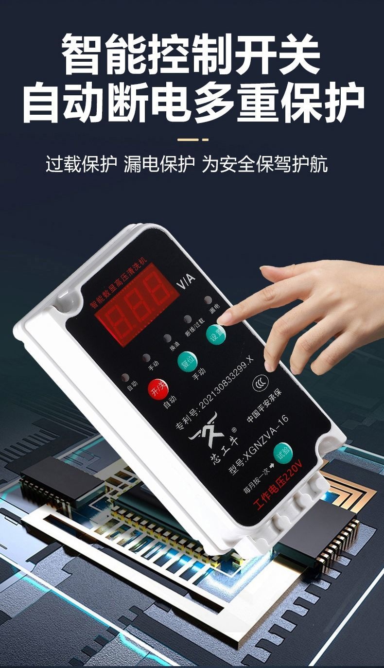 Black Cat Pressure Car Washing Machine Commercial 220V High-Power Water Gun Cleaning Machine for Car Wash Shops and Industrial Farms