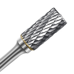 8-Piece Set of Gray Box Dual-Slot Tungsten Carbide Grinding Bits, Portable Milling and Drilling Bits, Hard Alloy Rotating File