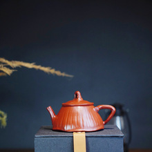 宜兴紫砂壶树枝荷供春壶批发老红泥紫砂茶壶全手工小品茶具125cc