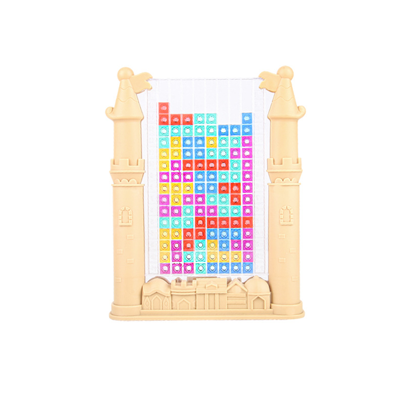 노란색 퍼즐 테트리스