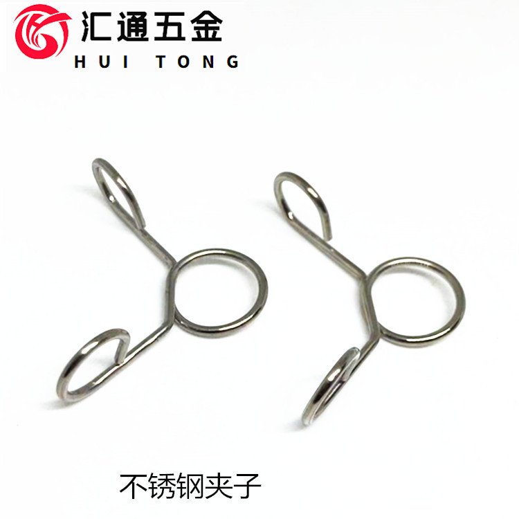 厂家不锈钢灯具管夹弹簧 扭簧单钢丝卡簧 夹子弹簧 异形弹簧