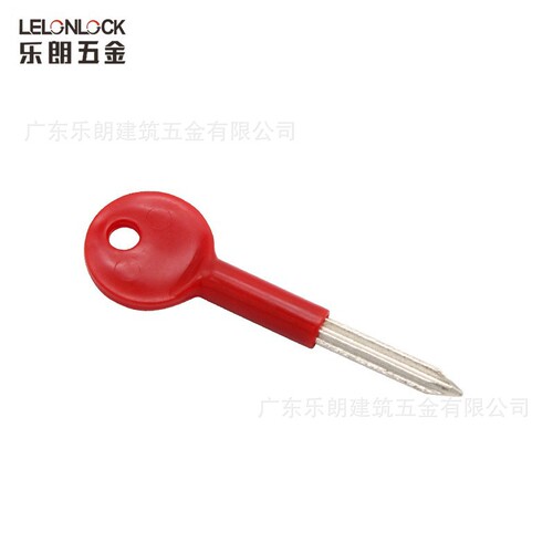 LeLang Simple Pipe Well Lock Compatible General Cross Keys, Pipe Door Circuit Door Fire Door Red Key