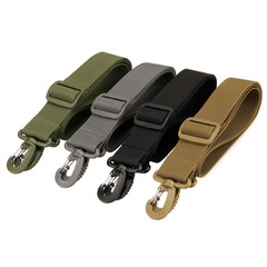 Black Nylon Single or Double Strap Anti-Slip Crossbody Strap 1.1 Meter Wide 3.8cm Size Travel Bag Laptop Bag Unisex