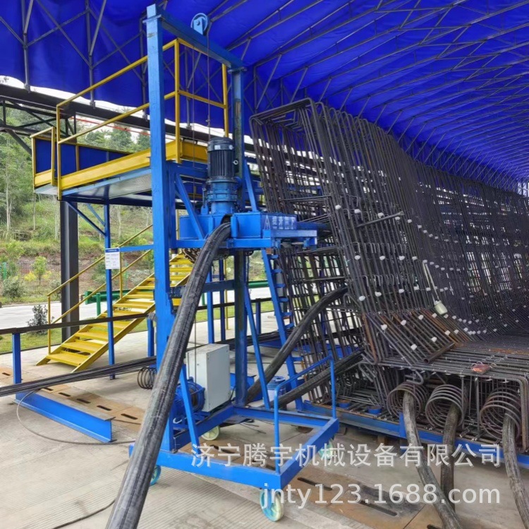 穿管效率高的橡胶管自动穿管机 预制箱梁穿管机厂家批发