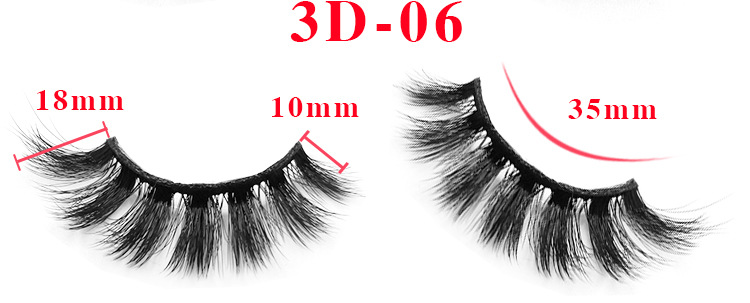 Three Dimensional Multi-layer Stereo Artificial Mink Hair False Eyelashes display picture 2