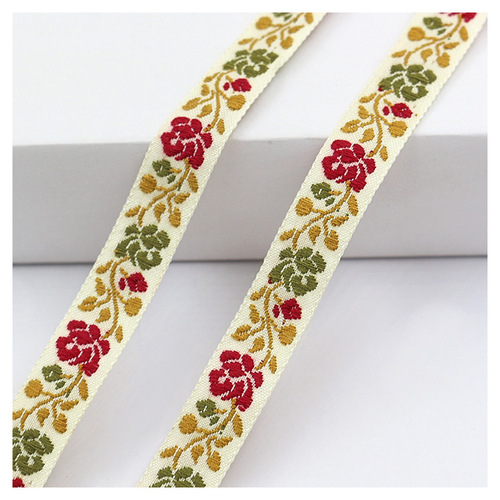 1.3cm Ethnic Fresh-style Lace Trim DIY Curtain Fabric & Apparel Accessories—Decorative Ribbon in Rustic Style