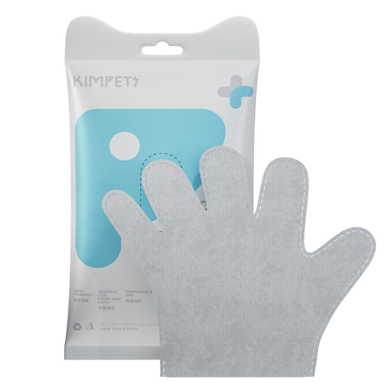 Guantes desechables para mascotas gato perro depilación desodorante toallitas de baño limpieza en seco suministros de limpieza no tejidos