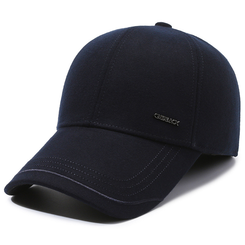 Herren Baseball Cap Aus Baumwolle Mit Ohrenschutz Für Winter_voghion.com