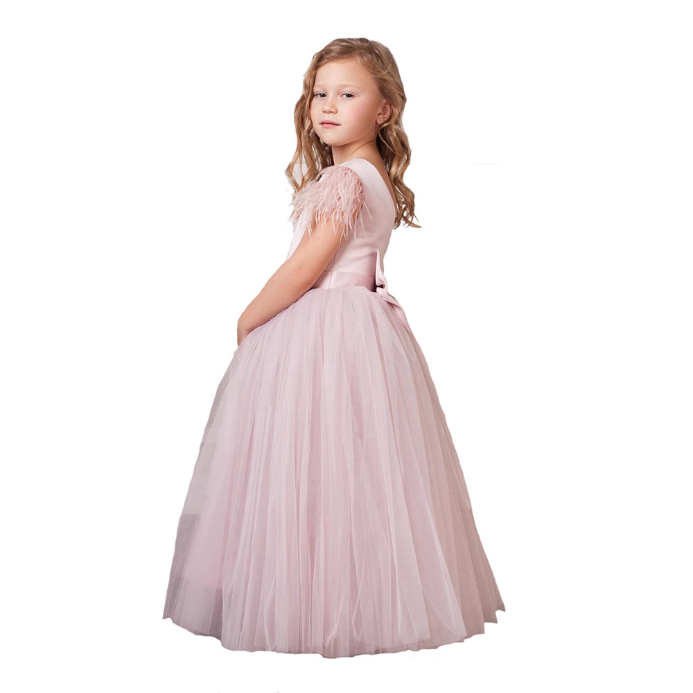 Princess Dress For Girls 0-3 Years Autumn Evening Gown Flower Girl Wedding Tutu Skirt Kids' Clothing Piano Performance_voghion.com