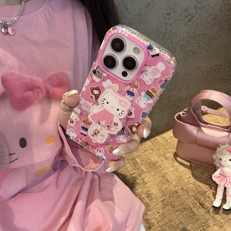 Girl ins piernas largas vestir kt para iPhone16ProMax Apple 14/15 funda para teléfono móvil 13 soporte 16 nuevo