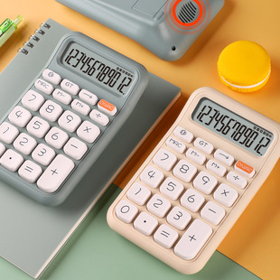 Small square sugar calculator voice 12-bit medium-sized high-looking office cute creative portable accounting computer