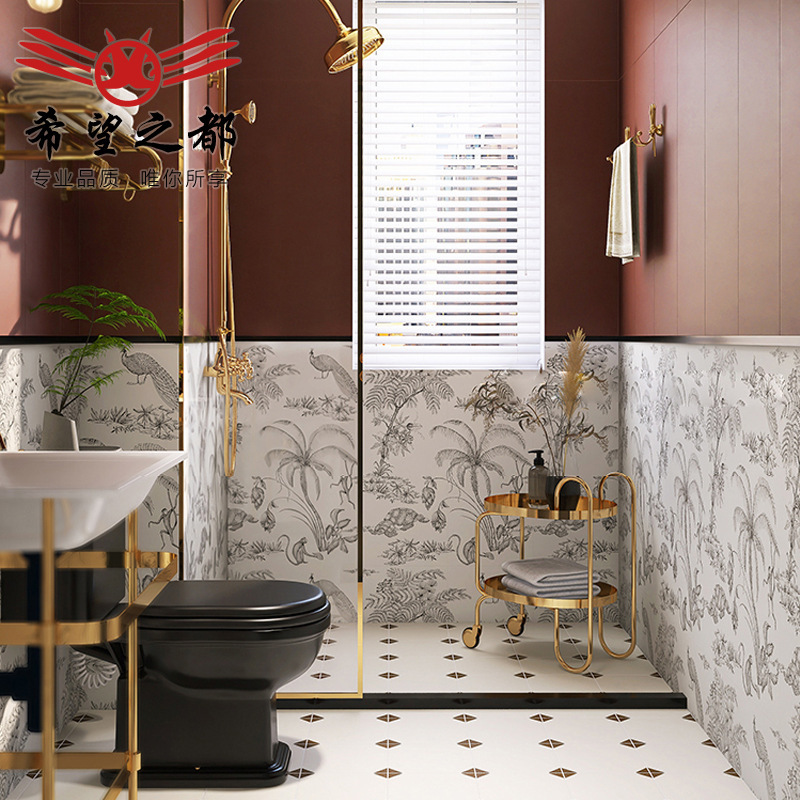 French bathroom tiles retro small tiles 300x 800 net red monkey bathroom kitchen wall tiles toilet floor tiles