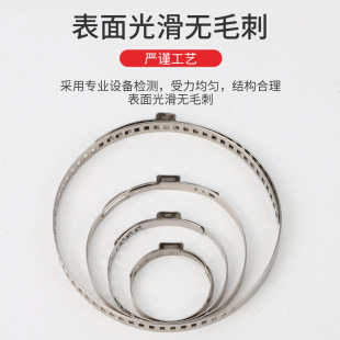 Large Single-Ear Stepless Clamp Steering Machine Dust Cover Clamp Inner and Outer Ball Cage Half Shaft Clamp