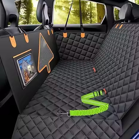 Car Pet Mat, Rear Seat Car Mesh Dog Pad with Protective and Cotton Pet Seat Cushion for Cars, Cross-border Direct Supply