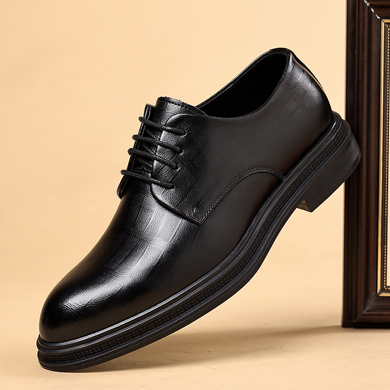 Men's 8cm Low Breathable Business Dress Inner Height Increasing Shoes British Height Increasing Pointed Wedding Groom Shoes Men's 8cm Low Breathable Business Dress Inner Height Increasing Shoes British Height Increasing Pointed Wedding Groom Shoes