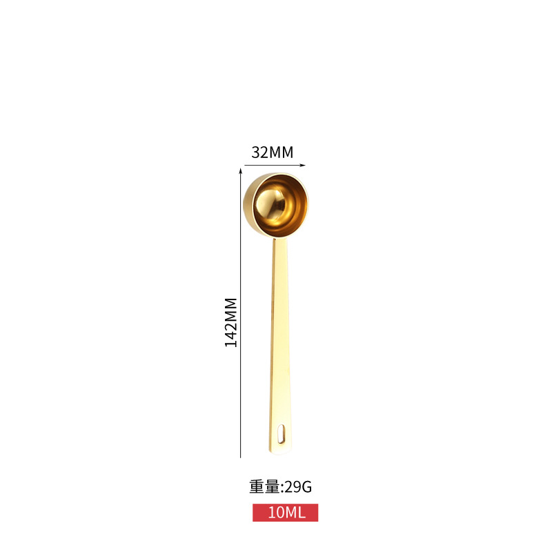 Cuchara medidora de acero inoxidable 304 transfronteriza 5ml a 30ml Cuchara medidora para hornear Cuchara de granos de café Cuchara de leche en polvo LOGO