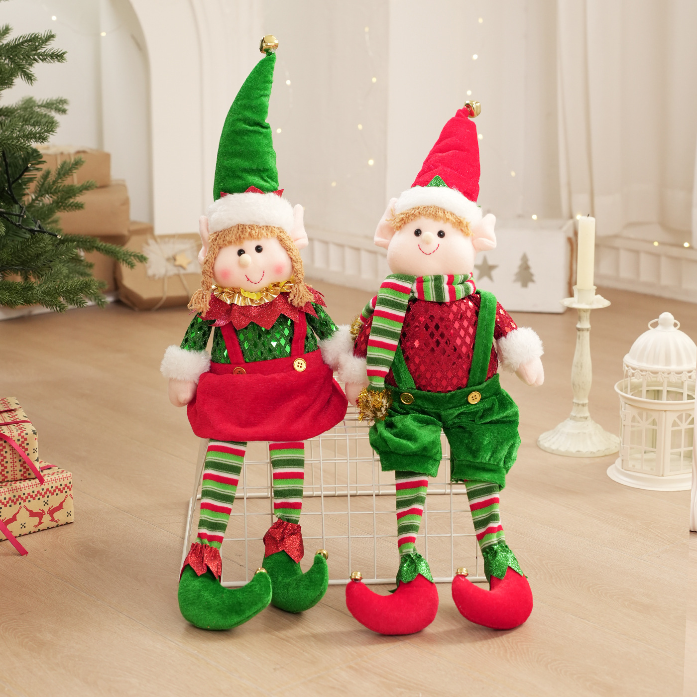 Muñecas de Navidad transfronterizas muñecas muñecas de tela encantadora elfos de Navidad decoración de mesa accesorios de diseño