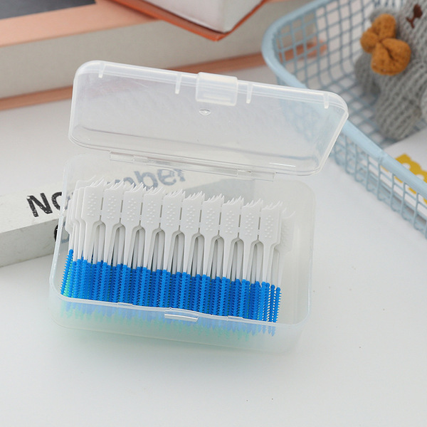 Orthodontic silicone interdental brush