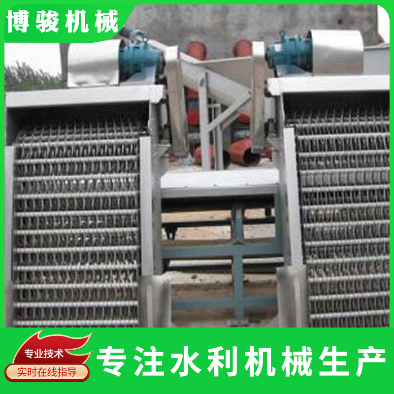 反捞式机械格栅不锈钢机械格栅回转式机械格栅污水捞渣设备旋转式