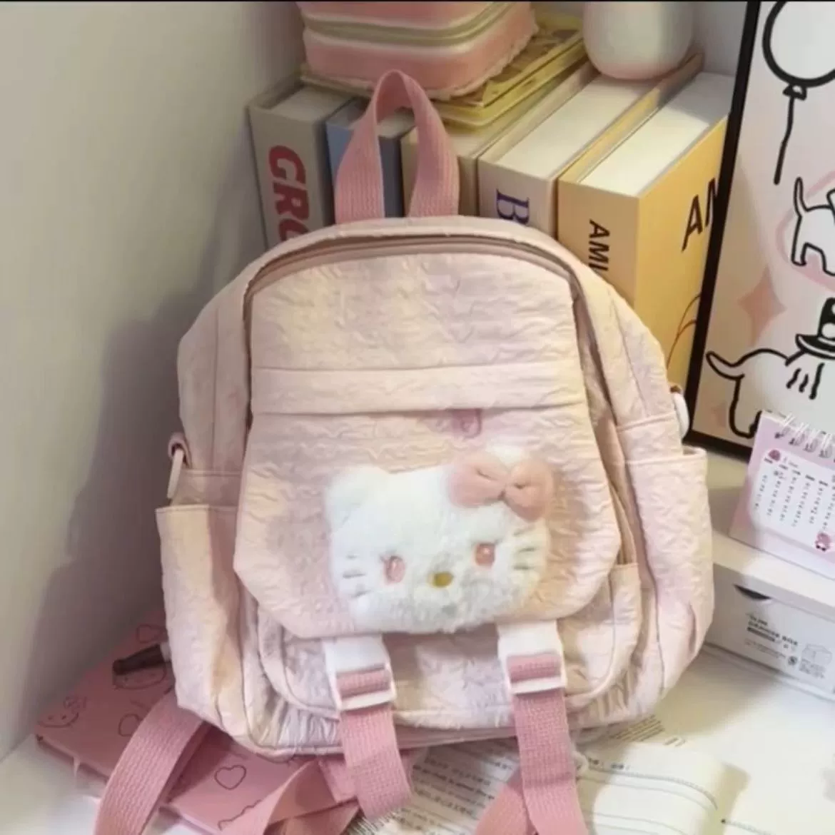 Hello Kitty, школьный рюкзак, рюкзак, милый через плечо сумка