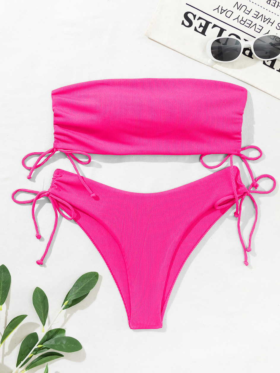 210g Weight Sexy Feel Of Sensation Low Waist Panties Waist Briefs Panties Style Bra&Panty Set Bra Category Nylon Fabric Type 2 Pieces Set Quantity Swimming Pool Occasion Solid Color Pattern Shelf Bra Bra Cup Women's Gender Women's Solid Color 2 Pieces Set Bikinis Swimwear 8