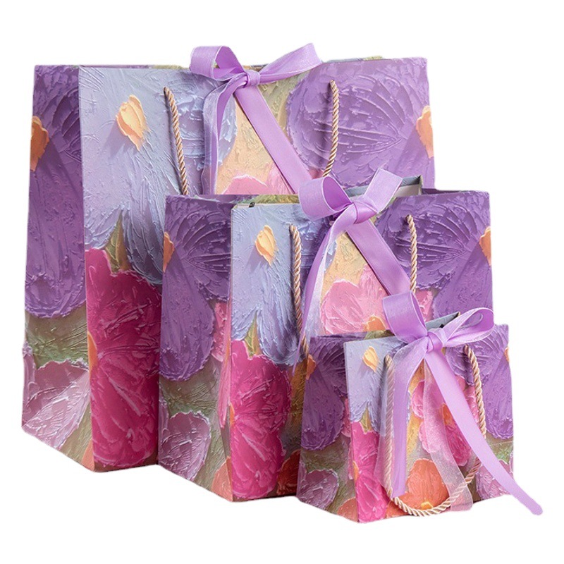 Bola de flores arco bolsa de regalo ramo de San Valentín regalo bolsa de papel merienda ropa bolso de embalaje bolsa de regalo