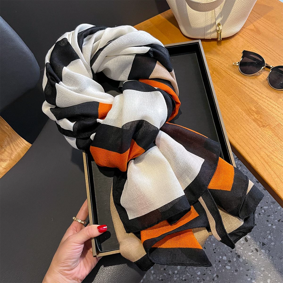 (Cross-border trading), keep warm scarf, universal long cloak, cotton and linen, European style