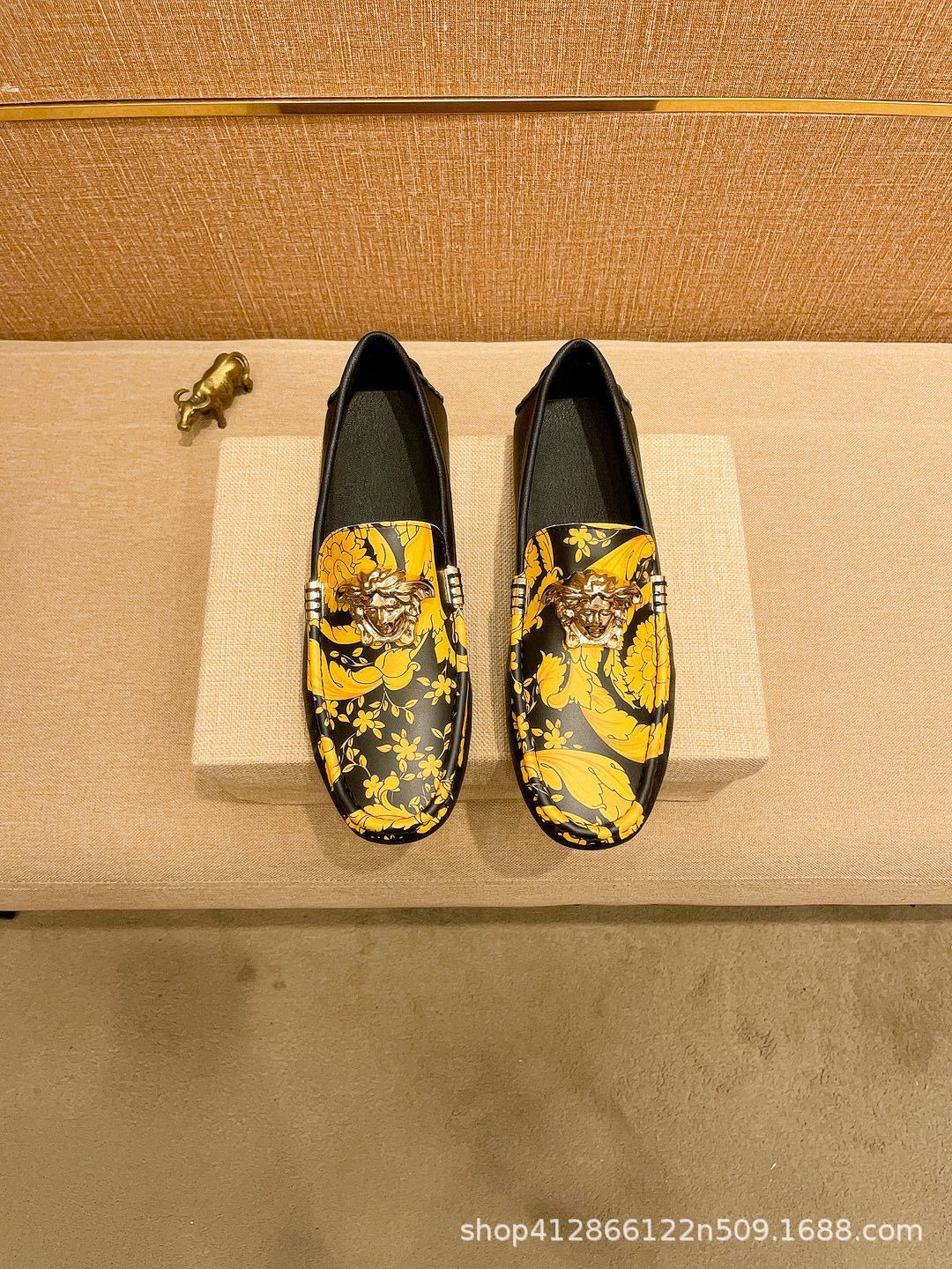 2025 nuevos zapatos transfronterizos Bean para hombres, zapatos de cuero genuinos, zapatos de cuero casuales, zapatos de hombre