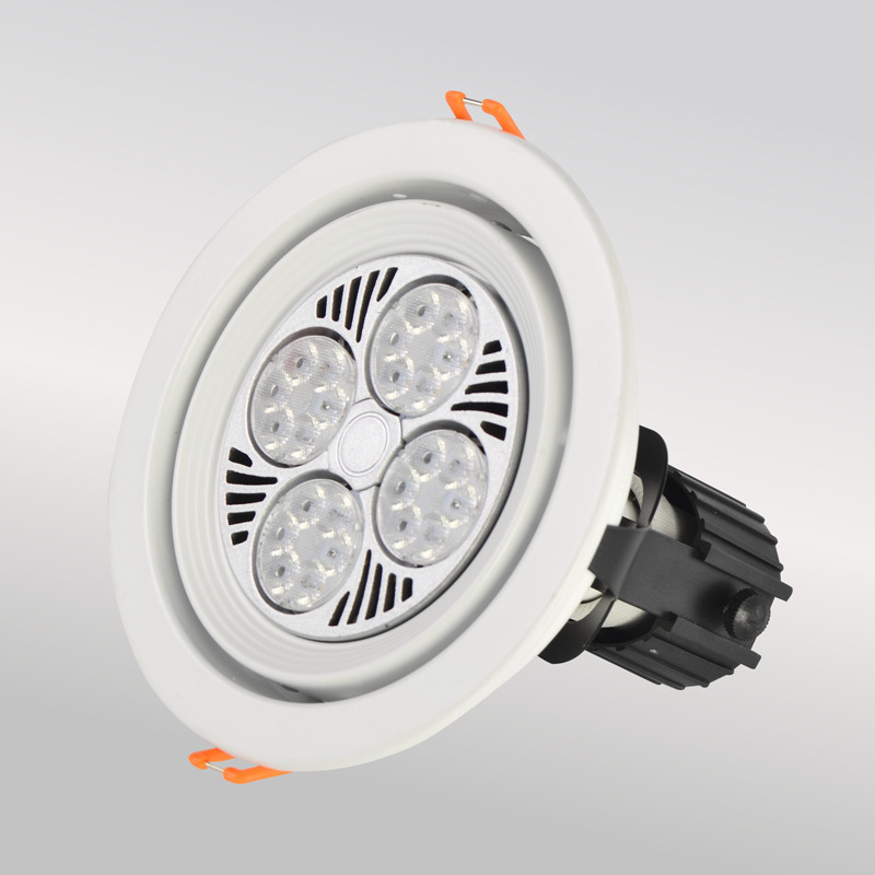 射灯led天花灯嵌入式孔灯超亮节能40w服装店珠宝店牛眼par30筒灯