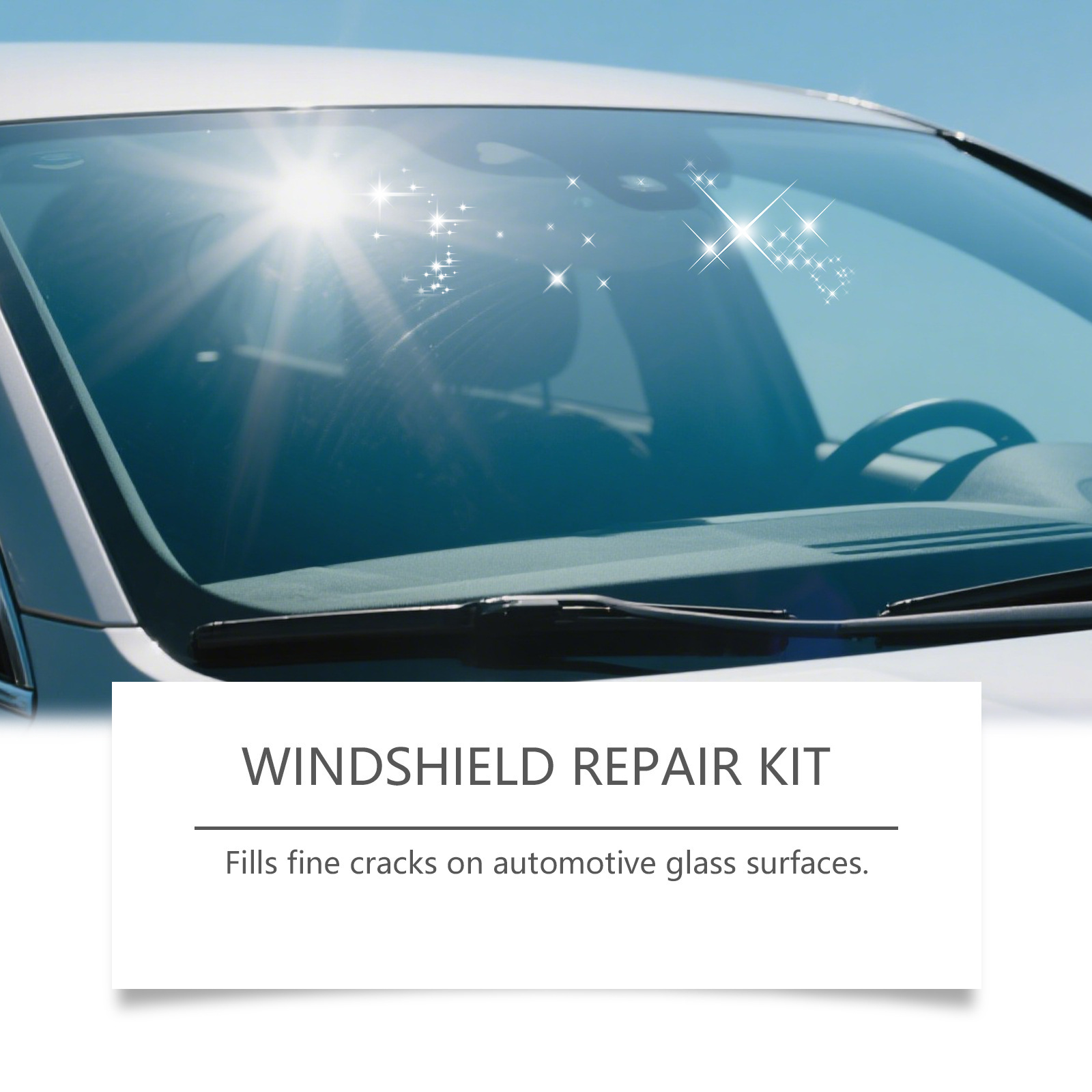 Hikmarion Car Windshield Care Kit for Daily Repair, Refurbishment, and Maintenance of Car Window Glass Cracks